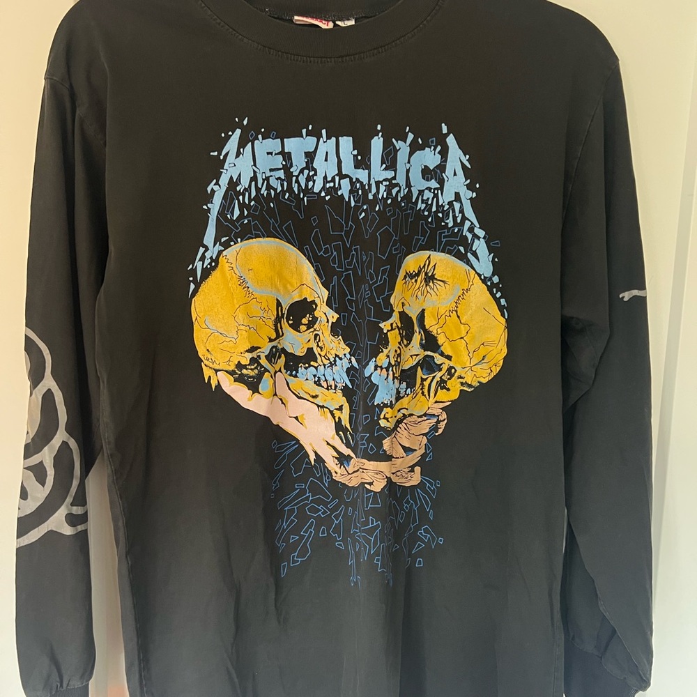 Vintage Metallica Sad But True tour long sleeve band shirt. Artwork by Pushead.